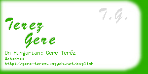 terez gere business card
